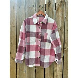 pink thick flannel
